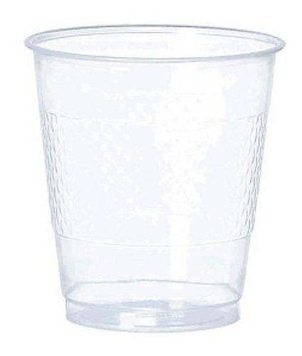 60 Vasos Transparente Plástico Cristalino Fiesta Desechables