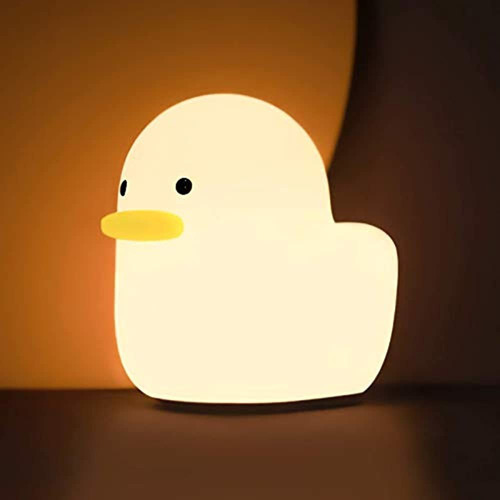 Uneede Led Duck Night Light, Cute Animal Silicone Nursery Ni