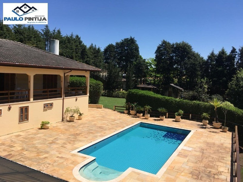 Chácara No Mosteiro De Itaici Com 6 Suítes, Piscina, Sauna. 1.000m De Construção Em Terreno De 5.000m - Ch00387 - 34143929