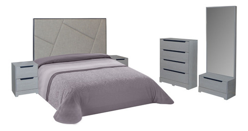 Recamara Zeen King Size Sin Base Ni Colchon Buros Dormitorio