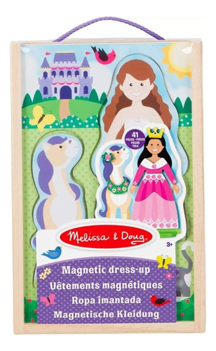 Melissa & Doug Juego Magnético Viste A La Princesa