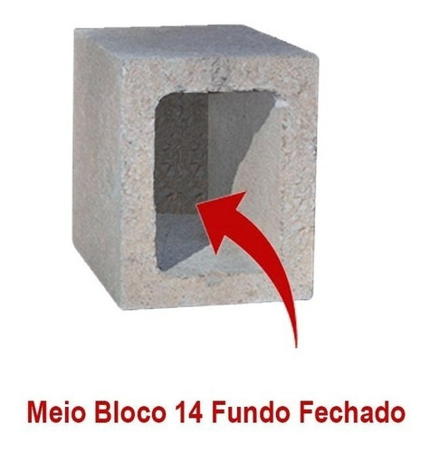 Imagem 3 de 5 de Meio Bloco Forma Manual N14 Fundo Fechado Concreto Gastrobel