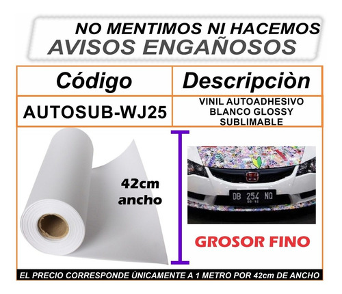 Vinil Sublimable Sticker C Plancha De Sublimacion Moritzu