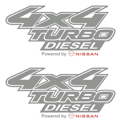Sticker 4x4 Turbo Diesel Power By Compatible Con Frontier