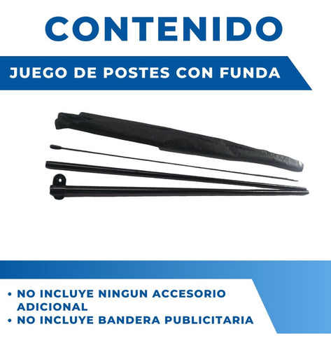 Asta De Bandera 3.5m Flag Banner Feather Flag Pole