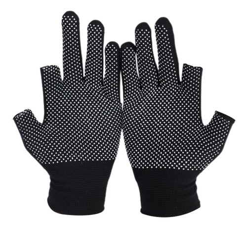 Guantes De Trabajo De Seguridad Hombres Dos Dedos Negros