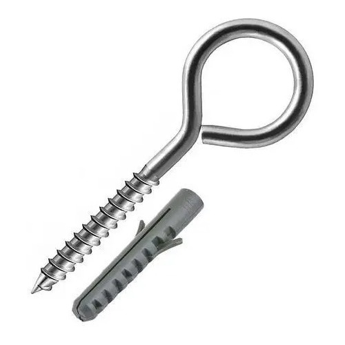 Gancho Rosca Soberba Aco Zincado Bucha M8 4,4x67mm 10 Peça