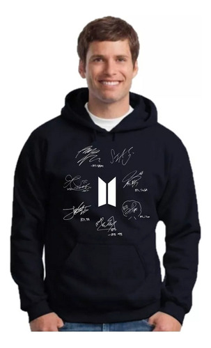 Buzo Canguro Hoodie Bts - K-pop - - B04 Infantil