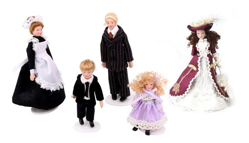 1/12 Muñecas De Porcelana Casa De Muñecas En Miniatura De