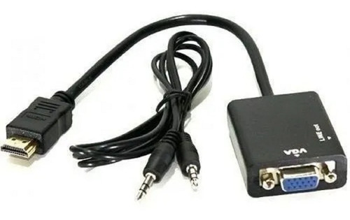 Adaptador Conversor Hdmi Full Hd 1080p Para Vga C/ Áudio