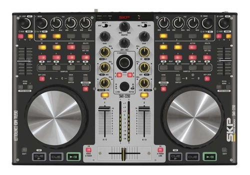 Controlador Midi Dj Pro Virtual Dj Master X2 Auric Smx-2200