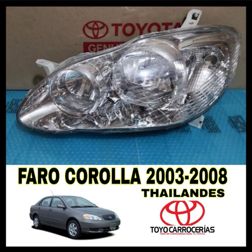 Faro Corolla 2003 2004 2005 2006 2007 2008 Thailandes