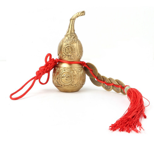 Imagen 3 de 8 de Adorno De Cucurbitáceas De Latón, Calabaza Pura De Wu Lou