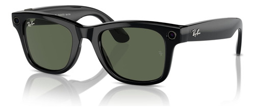 Óculos Ray-ban Meta Smart Glasses Verde Grande G Armação Preto Haste Preto Desenho Wayfarer