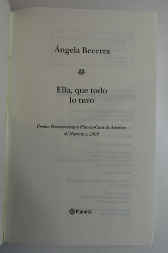 Ella, Que Todo Lo Tuvo Ángela Becerra C77 (Usado)