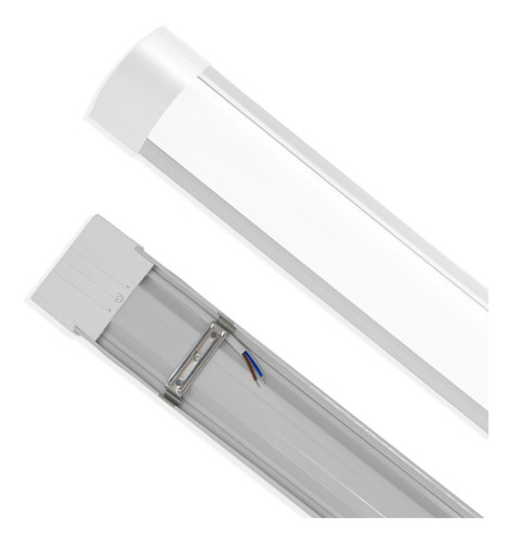 Luminária Tubular Sobrepor Led Linear 60cm 20w Branco Frio 110V/220V