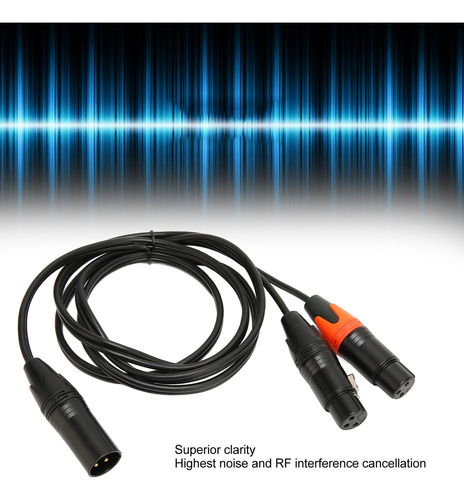Micrófono Divisor Tipo Y Con Cable Xlr Macho A Doble Hembra