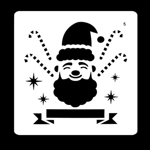 5 X 12 Uds Plantilla De Plantillas De Navidad Para Arte