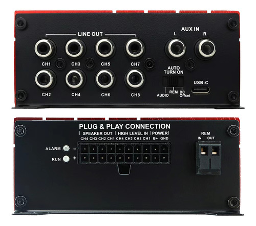 Potencia 4 Canales Sound Magus Mp8 Max Dsp 8 Canales Digital