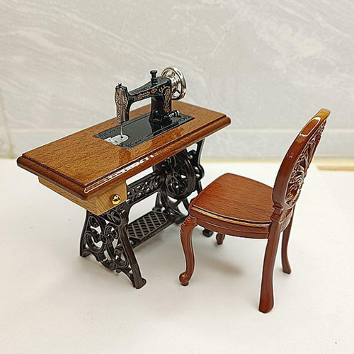 Máquina De Coser En Miniatura Para Casa De Muñecas,