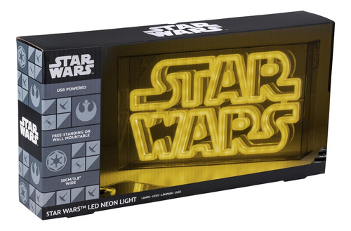 Paladone Star Wars Led Neon Logo Light Sign - Wall Mounta...