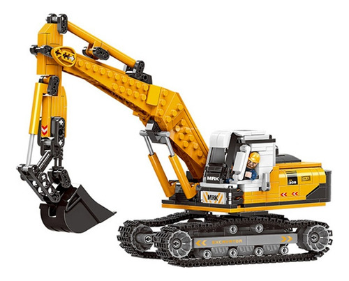 Retroexcavadora Construcción Armable 722 Pza,compatible Lego