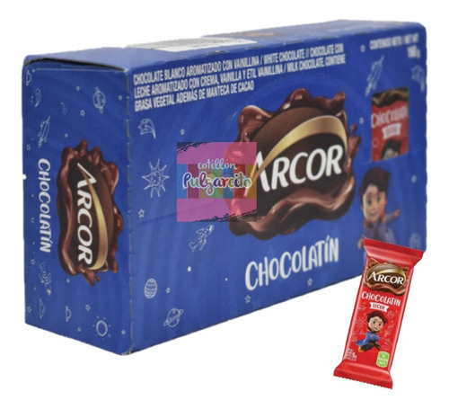 Caja - Chocolatín Arcor X 20 Unidades - Chocolate Con Leche
