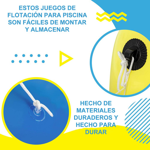 ..set De Voleibol Acuático Inflable Bestway Con Pelota Y Red
