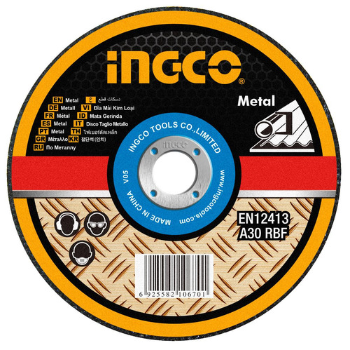 Imagen 1 de 4 de Disco Abrasivo Centro Plano Corte Metal 9'' X 1.9mm Ingco Mc