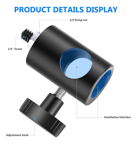 Adaptador Rápido Convertidor Con De 1/4 De Pulgada, Paquete