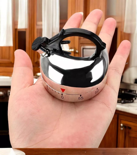 Temporizador De Cocina Mecánico En Forma De Tetera, 60 Min