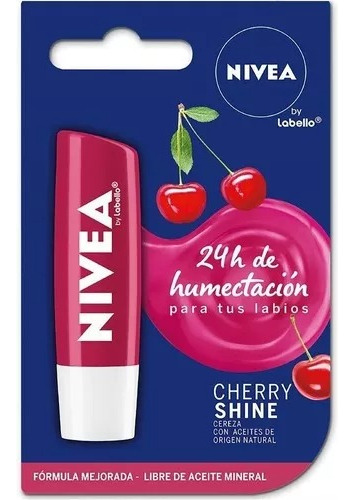 Balsamo Labial Cherry Shine By Nivea 