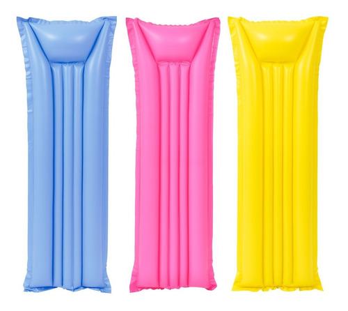 Colchoneta Inflable Con Almohada Para Pileta Adulto