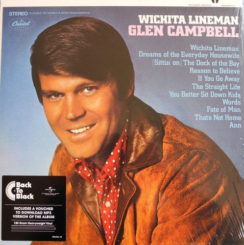 Glen Campbell Wichita Lineman Lp Vinyl Importado