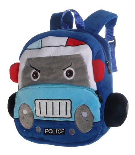 Mochila Infantil Jardin Primaria Nene Nena Autos Varon Niños Color Azul
