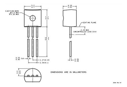 Lm35dz Lm35 Sensor Temperatura Analogico Precision Ic 5