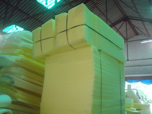 Placa Goma Espuma Para Silla 40x40x4cm 30 Kg Pack X 4 Blanco Liso