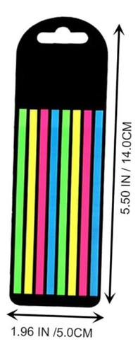 3 Cajas/480 Notas De Colores Fluorescentes