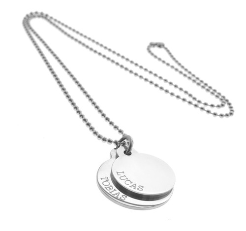 Imagen 2 de 5 de Conjunto Doble Circulo Grabado Personalizado Dia De La Madre