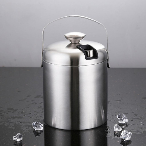 Cubo De Hielo - Cubo De Hielo De Acero Inoxidable De Doble