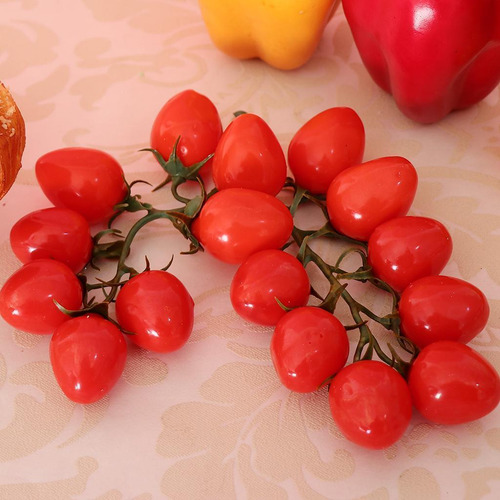 2x Cereza Comida Artificial Accesorios De Fiestas De De