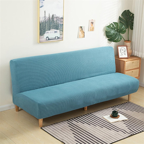 Capa De Sofá-cama Sem Braços Polar Fleece, Capa Elástica, Ta