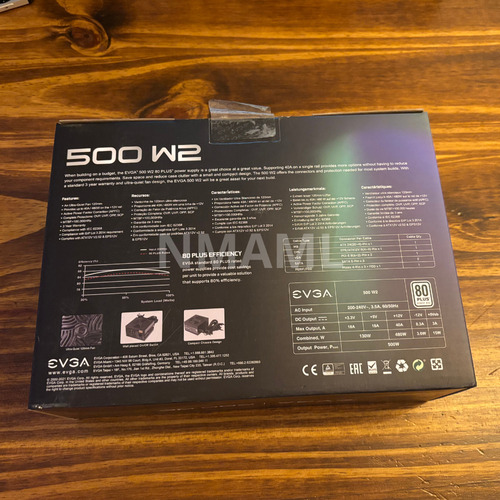 Fuente Evga 500 W2 Negro (Usado)