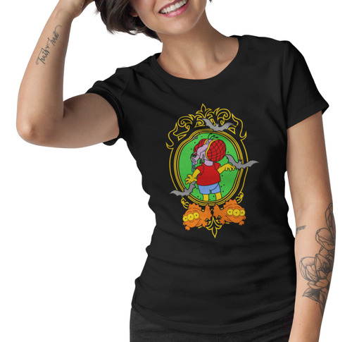 Playeras Halloween Dia De Muertos Cabeza De Mosca Terror C