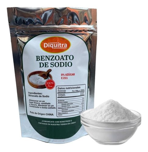Benzoato De Sodio Polvo 100 Gr