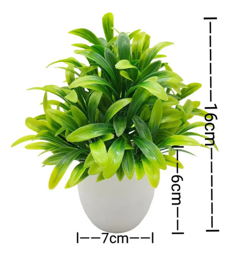 1 Juego De 4 Plantas Artificiales Con Macetas Para Decoració