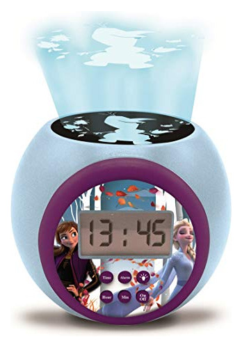 Lexibook Reloj Proyector Disney Frozen 2 Anna Elsa Con Funci