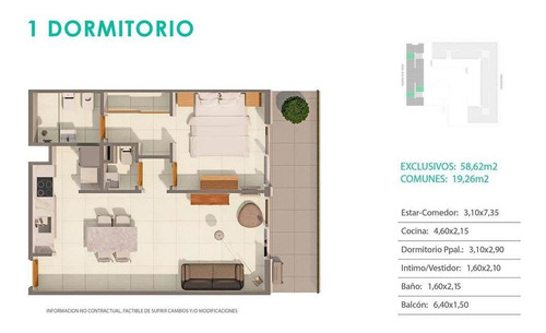 Imagen 6 de 11 de Único Golf, Departamentos De 1, 2 Y 3 Dormitorios Con Amenities