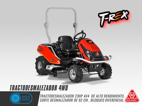 Mini Tractor Corta Malezas Roland H T-rex 4wd 23hp