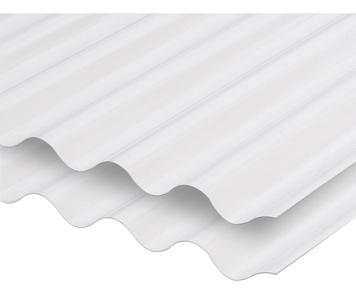 Chapa Policarbonato Acanalada 0,8mm X 3,00 Mts - Antigranizo Color Cristal